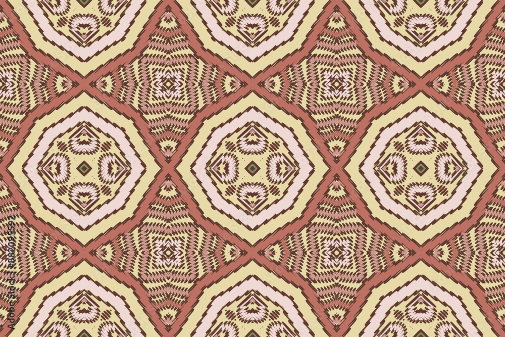 Tribal indian seamless pattern. Color mexican, aztec and maya ornament, ethnic stylish fabric geometric print wallpaper texture vector set. Unique folk, national culture collection