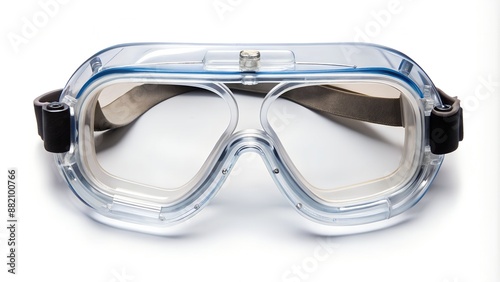 Safety goggles provide essential eye protection in laboratories and workshops photo