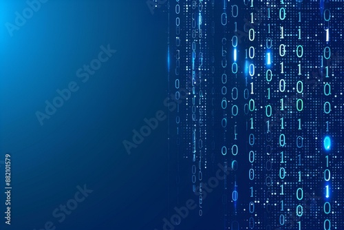 Abstract digital data background. Can be used in the description of network abilities, technological processes, digital storages, science, education, etc.