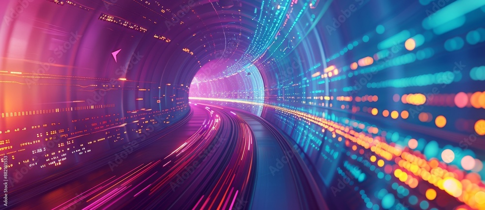 Abstract motion blur technology screen with high speed technology POV Abstract motion blur technology screen with high speed technology POV