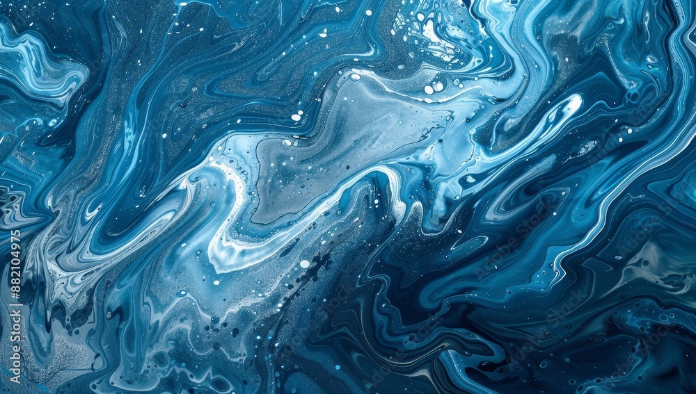 A stunning 3D digital illustration of high-quality abstract waves in dark blue and white. Mable's liquid texture resembles turbulent waves. A stunning 3D digital illustration of high-quality abstract waves in dark blue and white. Mable's liquid texture resembles turbulent waves.