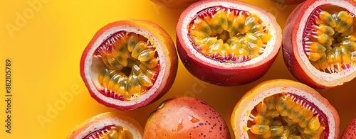 Wallpaper Mural Vibrant, juicy close-up of passion fruit with plenty of copy space Torontodigital.ca