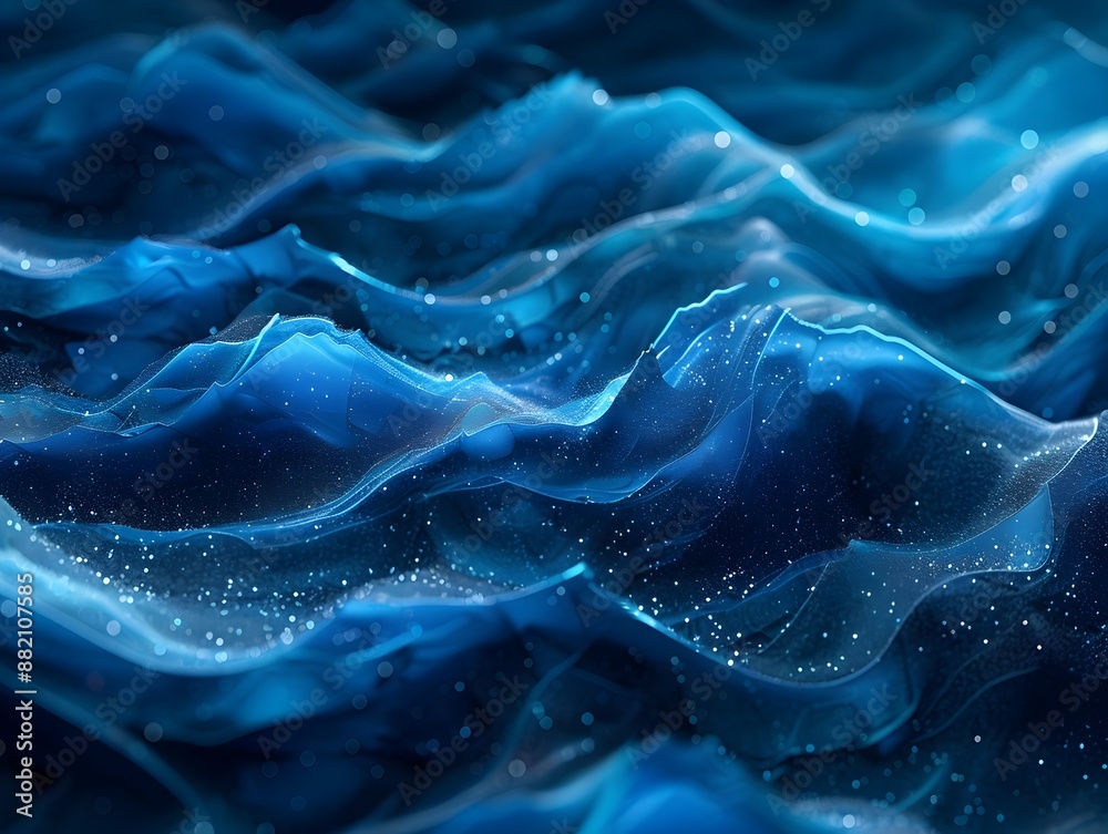 Obraz premium Mesmerizing Fractals and Cosmic Compositions Futuristic Digital Art