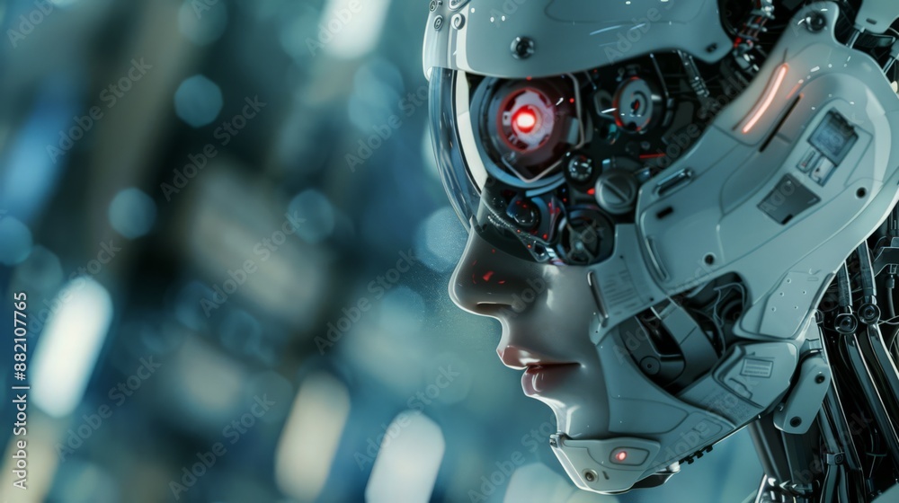 Fototapeta premium Explore how advancements in automation and robotics will revolutionize global industries, increasing efficiency and reducing human labor costs.