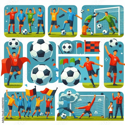 Football stock illustrations 