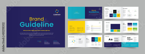 brand guideline minimalist brand guidelines template