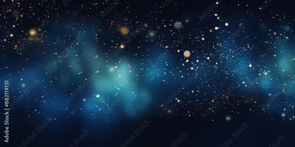 Fototapeta premium Abstract Nebula with Sparkling Stars