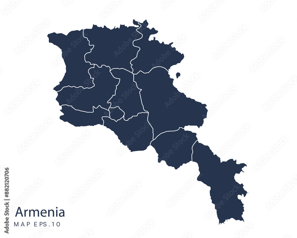 Obraz premium Armenia map