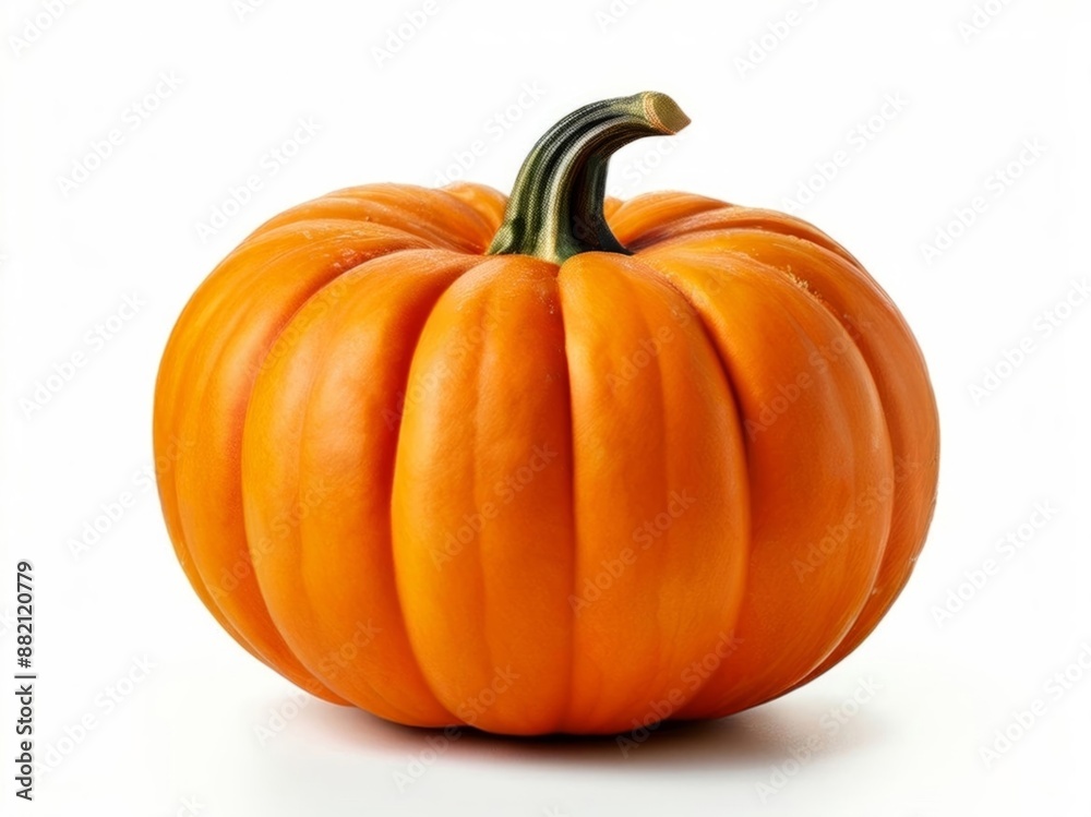 Autumnal orange pumpkins isolated on white background. AI generation.
Autumnal orange pumpkins isolated on white background. AI generation.