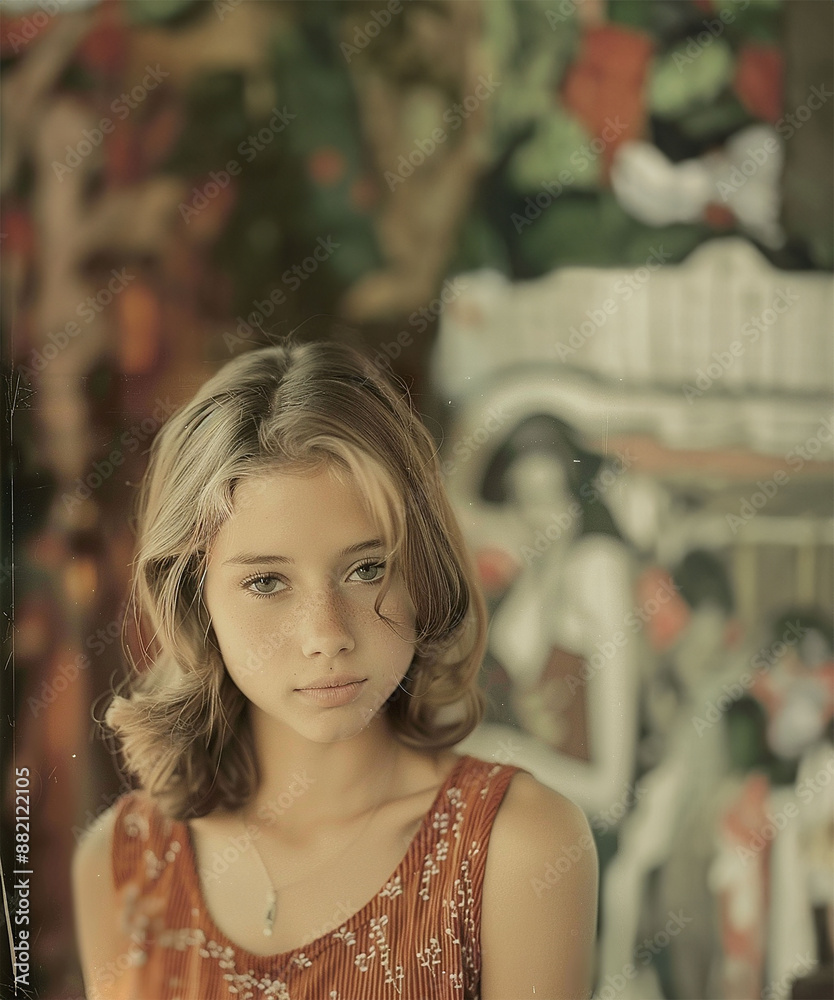 Obraz premium retro photo of a girl