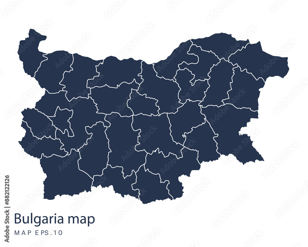 Fototapeta premium Bulgaria map