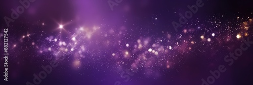 Purple Abstract Background with Sparkling Lights