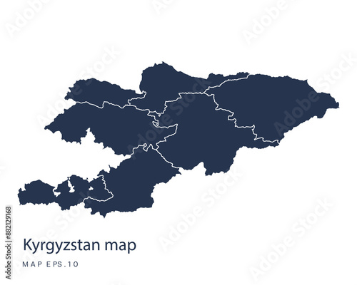 Kyrgyzstan map