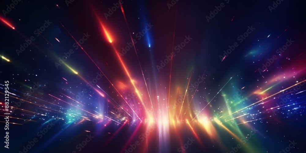 Fototapeta premium Abstract Colorful Light Rays