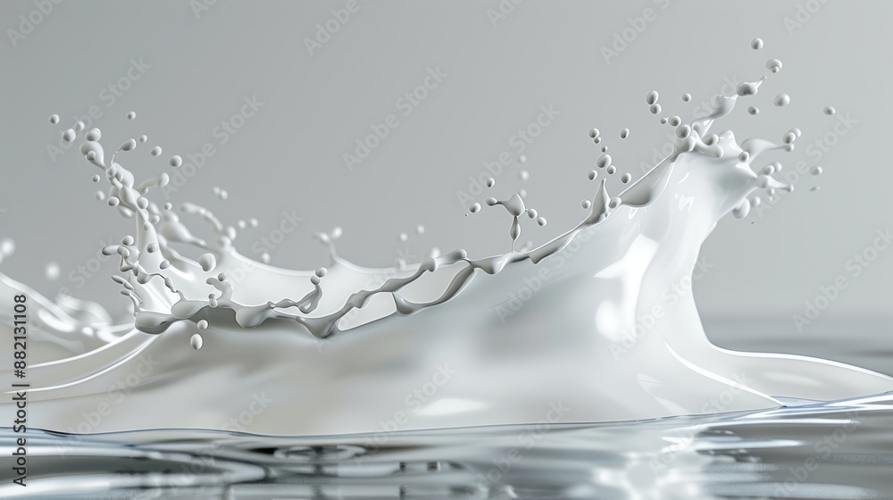 Splash of milk with clipping path. 3D illustration, milk, liquid, drink, splashing, motion, dairy, beverage, cream, white, fresh, food, freshness, dro Splash of milk with clipping path. 3D illustration, milk, liquid, drink, splashing, motion, dairy, beverage, cream, white, fresh, food, freshness, dro