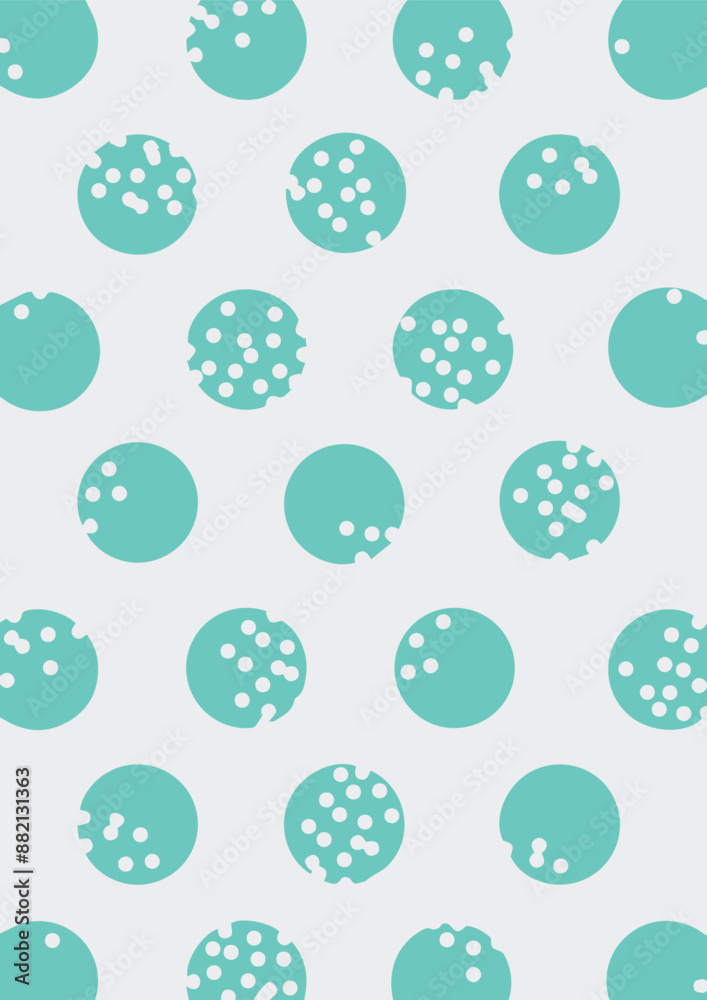 Set polka dots, seamless, vector pattern. Simple background. Abstract surfece.