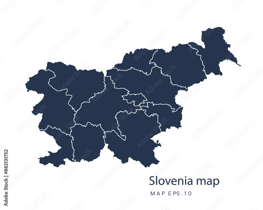 Obraz premium Slovenia map