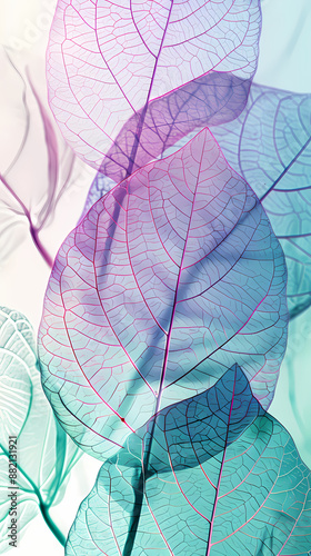 Close-up of transparent leaves