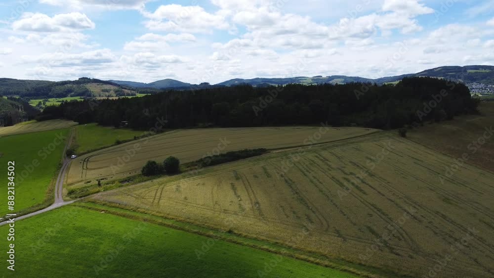 Deutsche Landschaft Drohnenflug Deutsche Landschaft Drohnenflug