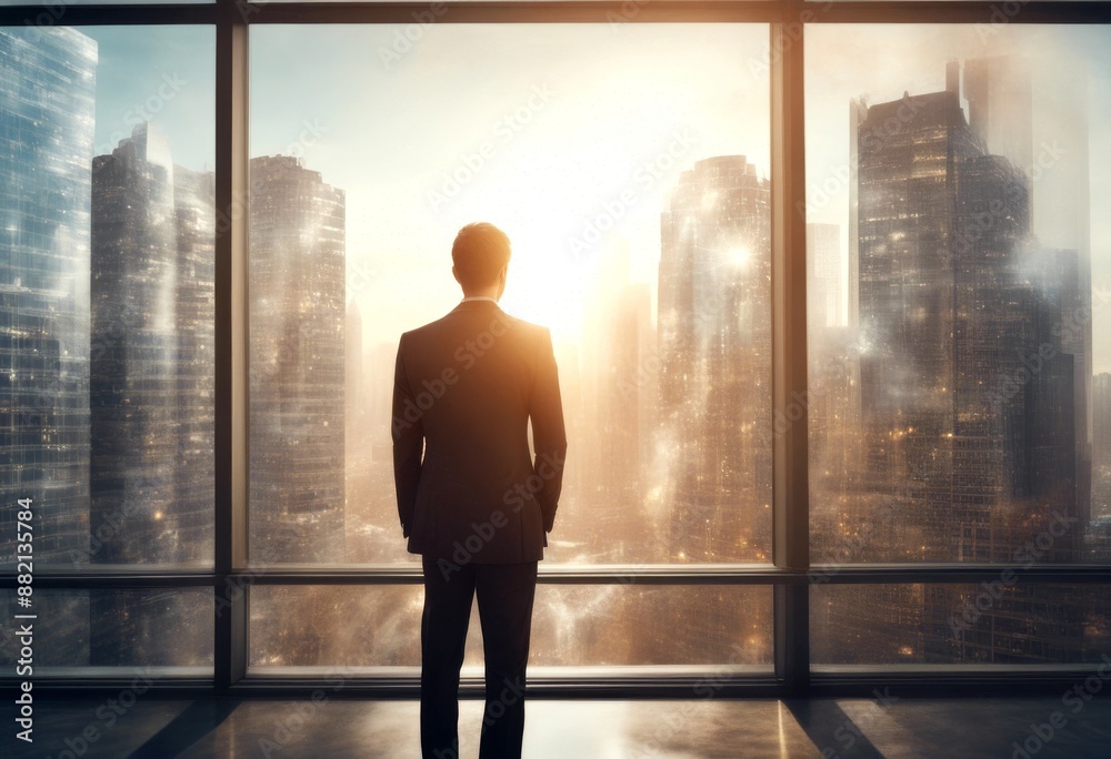 sunlight looking back ng cityscape exposure double businessman view business financial teamwork finance connection meeting marketing sale management sunlight looking back ng cityscape exposure double businessman view business financial teamwork finance connection meeting marketing sale management
