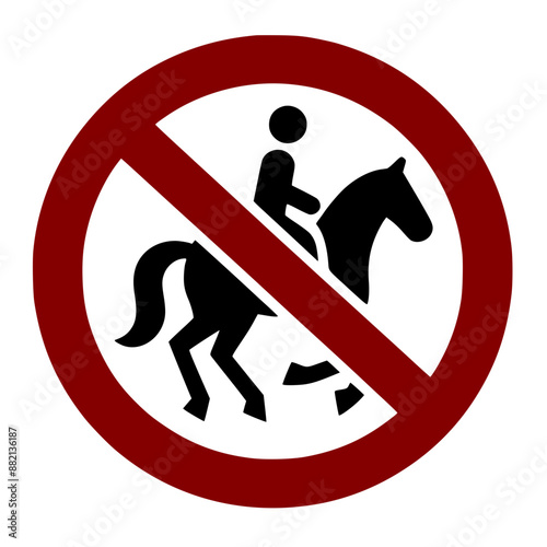 Prohibition of horseback riding