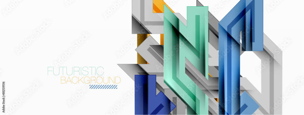 Dynamic lines geometric background. Vector Illustration For Wallpaper, Banner, Background, Card, Book Illustration, landing page