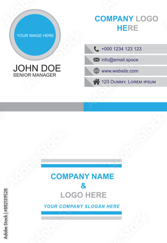 Modern Corporate and simple business card design