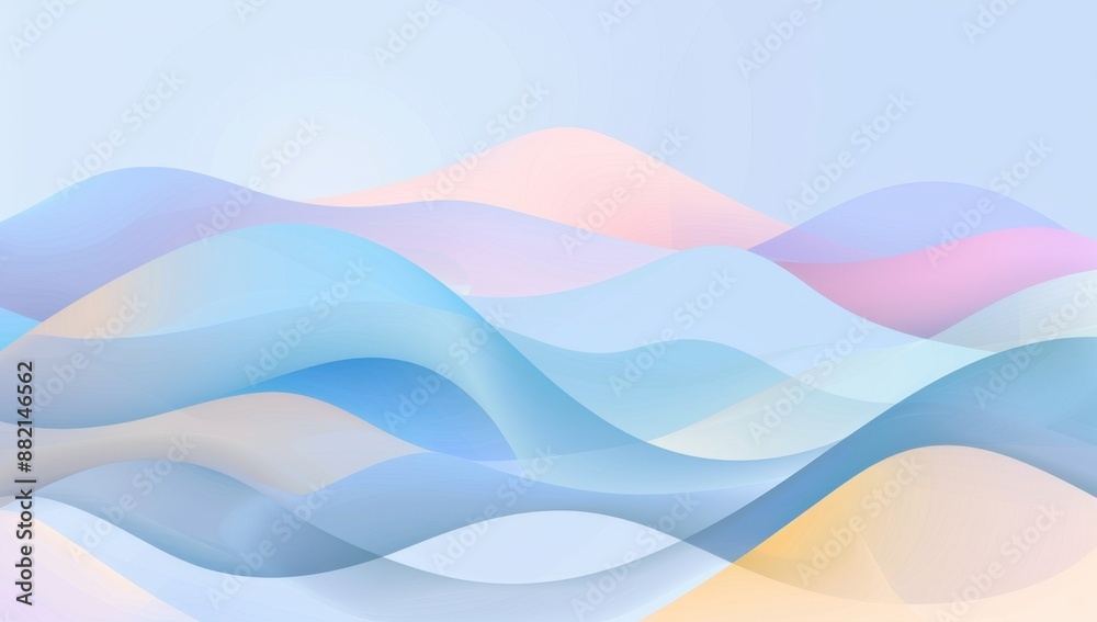 Abstract Colorful Wavy Background.