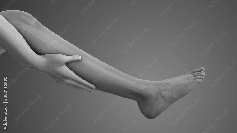Leg bone pain medical animation Leg bone pain medical animation
