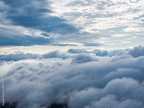 Above the clouds, cloud scape