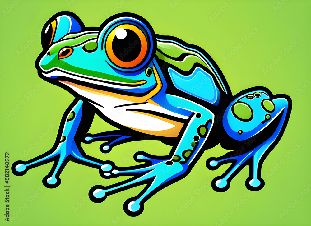 Fototapeta premium frog generative ai