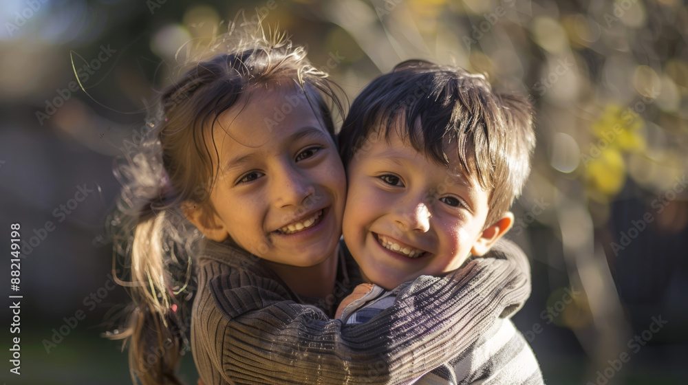 child girl and boy, childhood brother and sister love, family child girl and boy, childhood brother and sister love, family