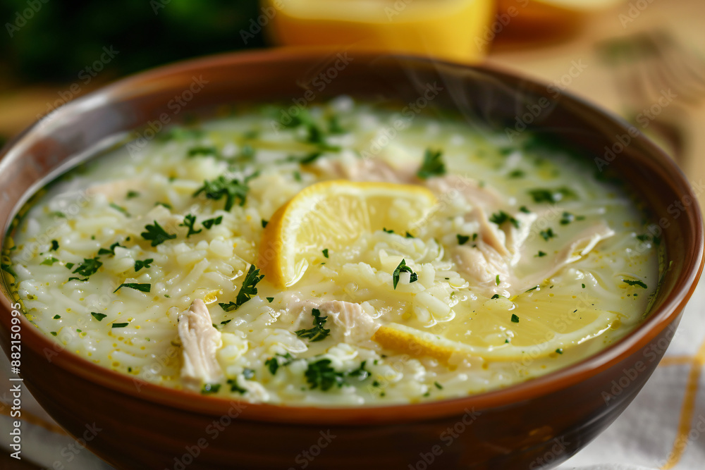 Chicken and Lemon Rice Soup. Chicken and Lemon Rice Soup.