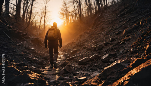 Ember Forest Arcana in Cloudy Winter: The Scout's Trip Immersed in Landslide