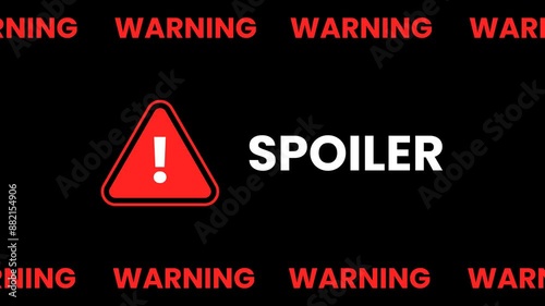 Spoiler Warning Background for Video Reviews of Films, Books, and More.