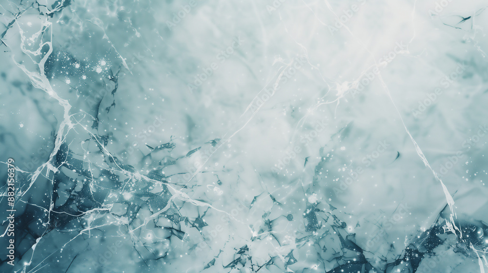 Fototapeta premium Abstract Ice Texture Background with Cracks and Sparkles