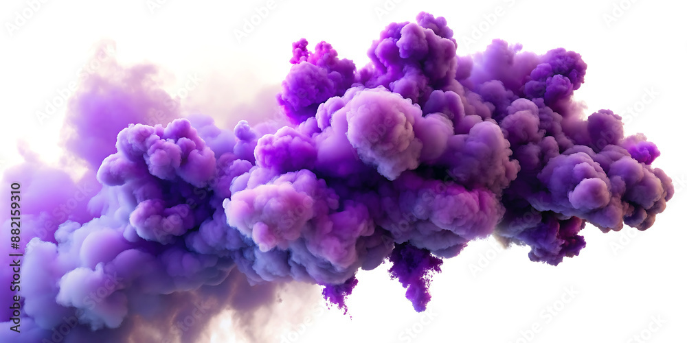 Obraz premium purple cloud on white background