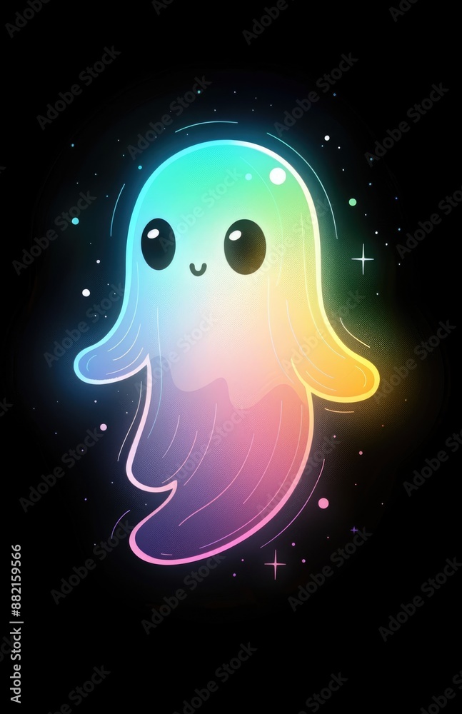 Rainbow Ghost in a Night Sky Rainbow Ghost in a Night Sky