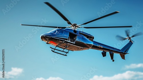 helicopter in flight, helicopter flying in the sky, Helicopter pictures in the clear sky. High definition and clear