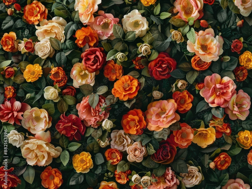custom made wallpaper toronto digitalBunch of flowers side by side