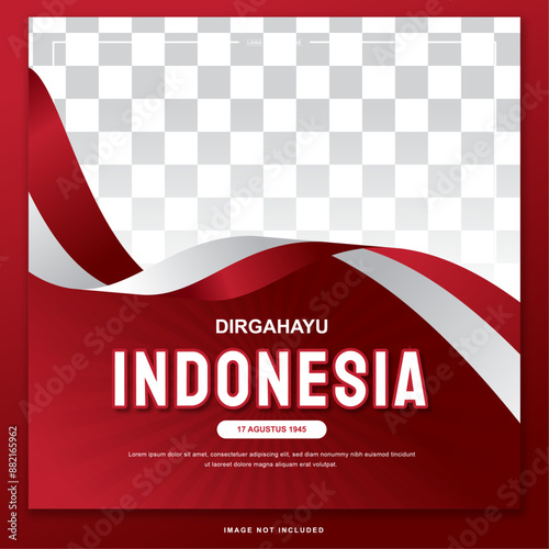 indonesian independence day celebration banner