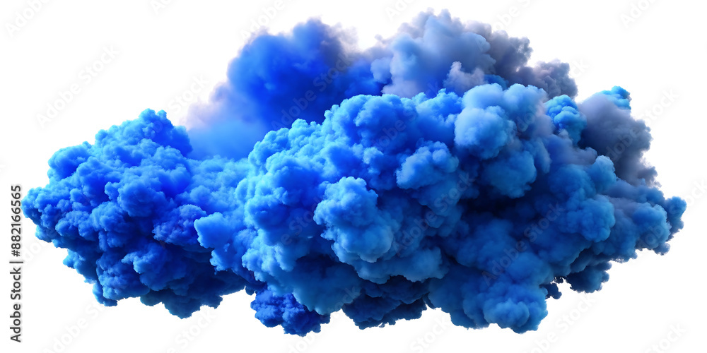 blue cloud on white background blue cloud on white background