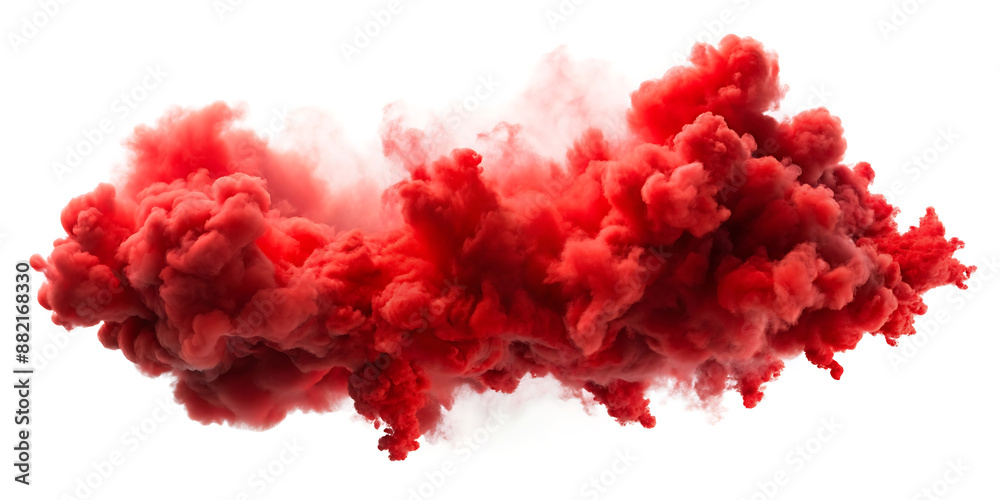 Fototapeta premium red cloud on white background