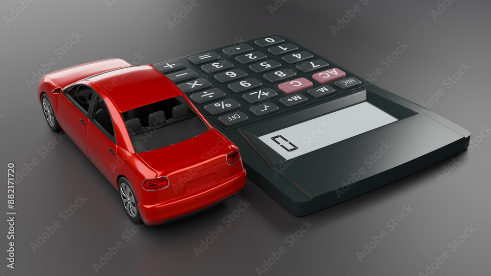 vehicle credit, car insurance, car purchase, car sale, car financing, 3d illustration vehicle credit, car insurance, car purchase, car sale, car financing, 3d illustration