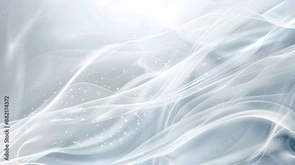 Fototapeta premium Mesmerizing Fluid Motion in Shimmering Ethereal Elegance