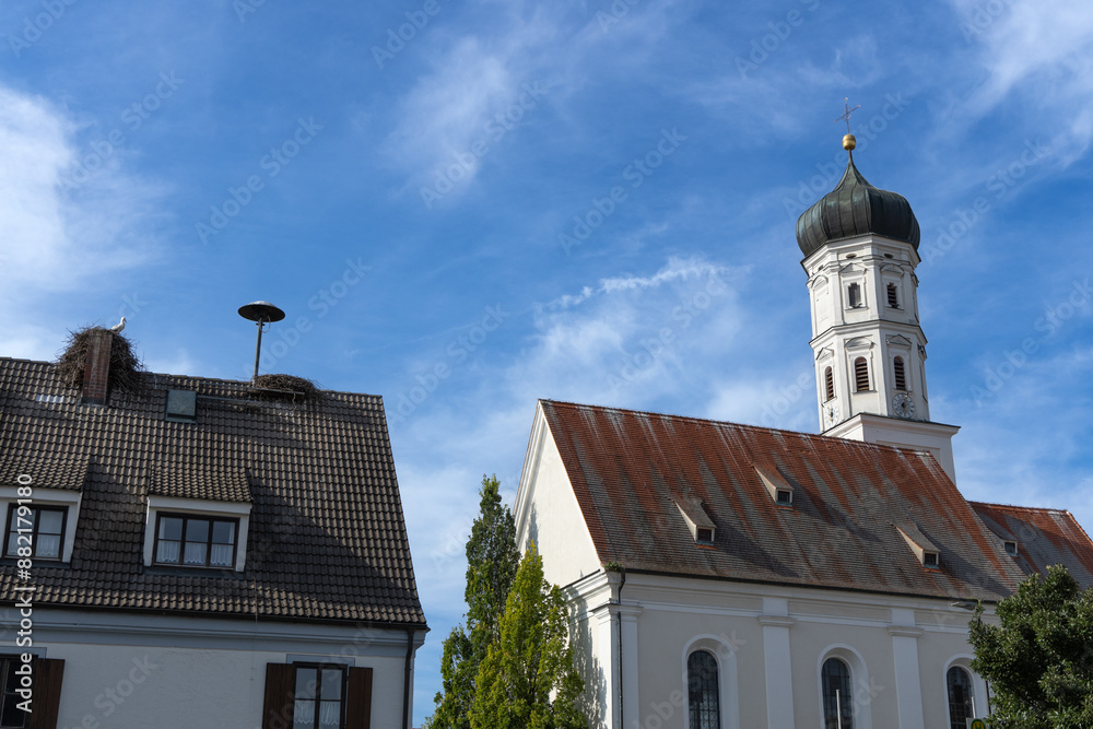 Fototapeta premium Kirche Sankt Remigius in Raisting