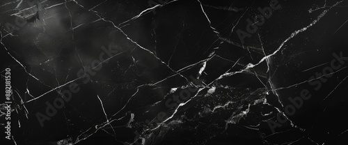 Black marble with a natural pattern, ideal for a sophisticated black-and-white background