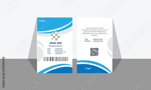 Creative id card design,