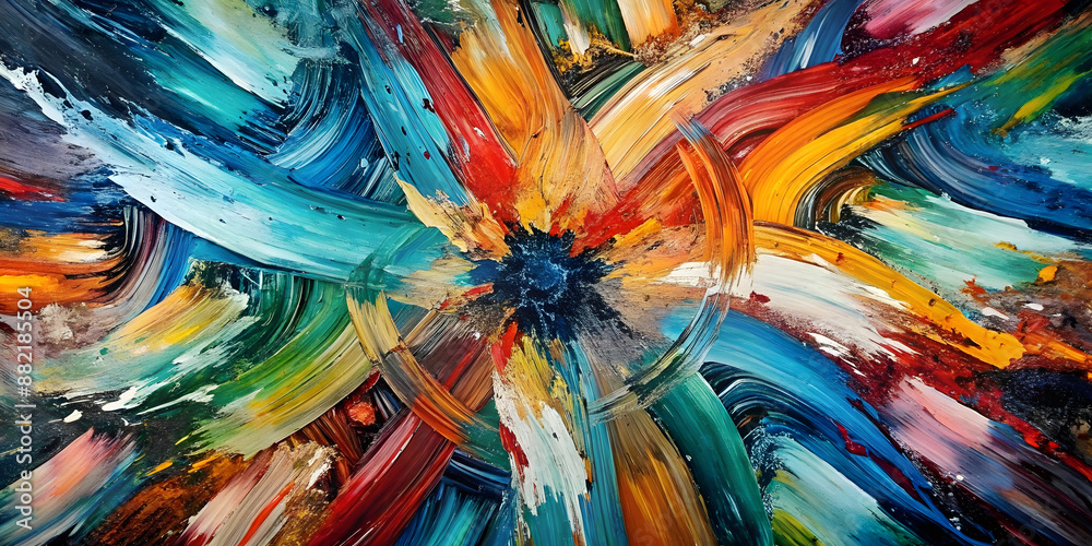 abstract oil painting background. Colorful paint strokes on canvas. abstract oil painting background. Colorful paint strokes on canvas.