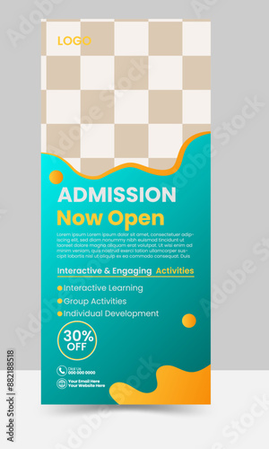 Admission Roll Up Banner.